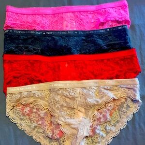 Victoria’s Secret lace bikini panties.